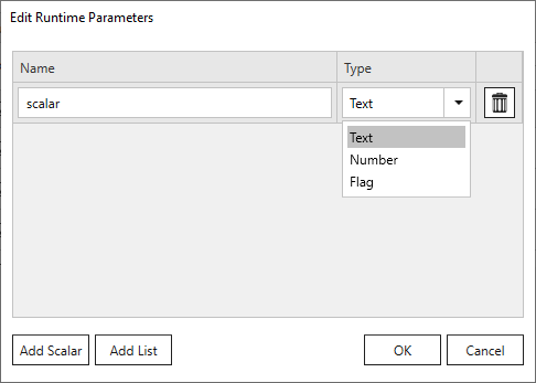 ODP Add parameters