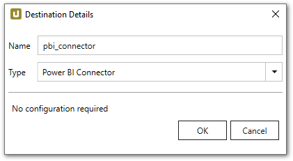 Power BI Connector (beta) destination