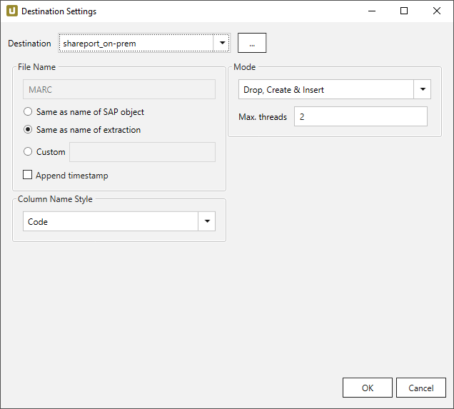 SharePointExtractionSpecificSettings